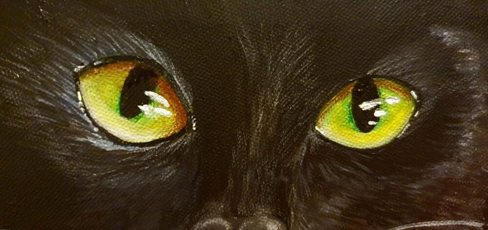 Original Acrylic Painting - Blackie - Image 4