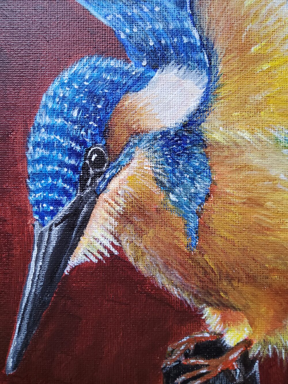 Original Acrylic Painting - Kingfisher - Image 3