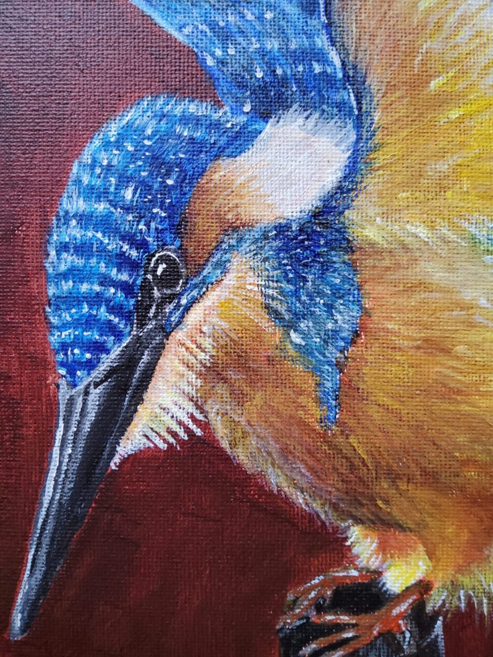 Original Acrylic Painting - Kingfisher - Image 3