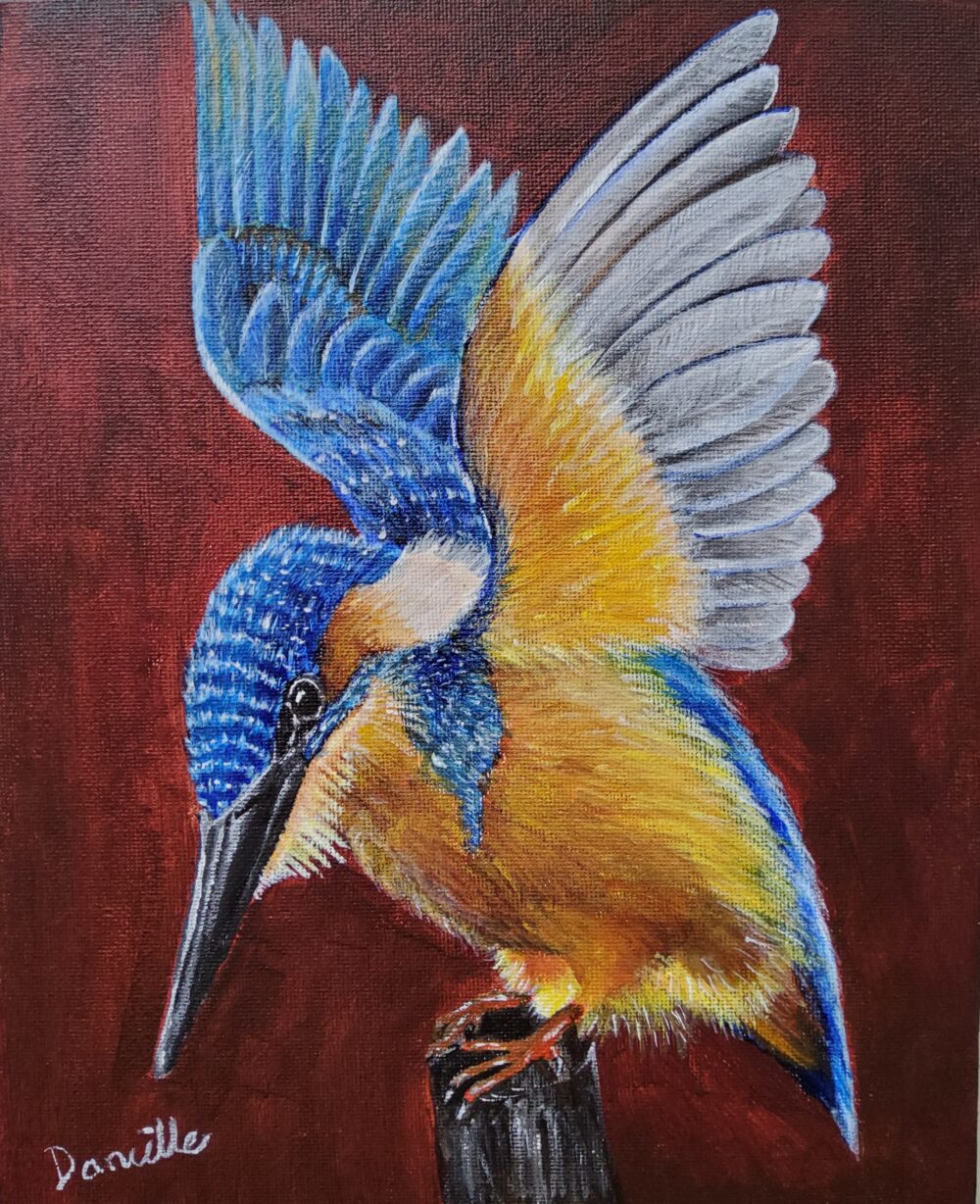 Original Acrylic Painting - Kingfisher