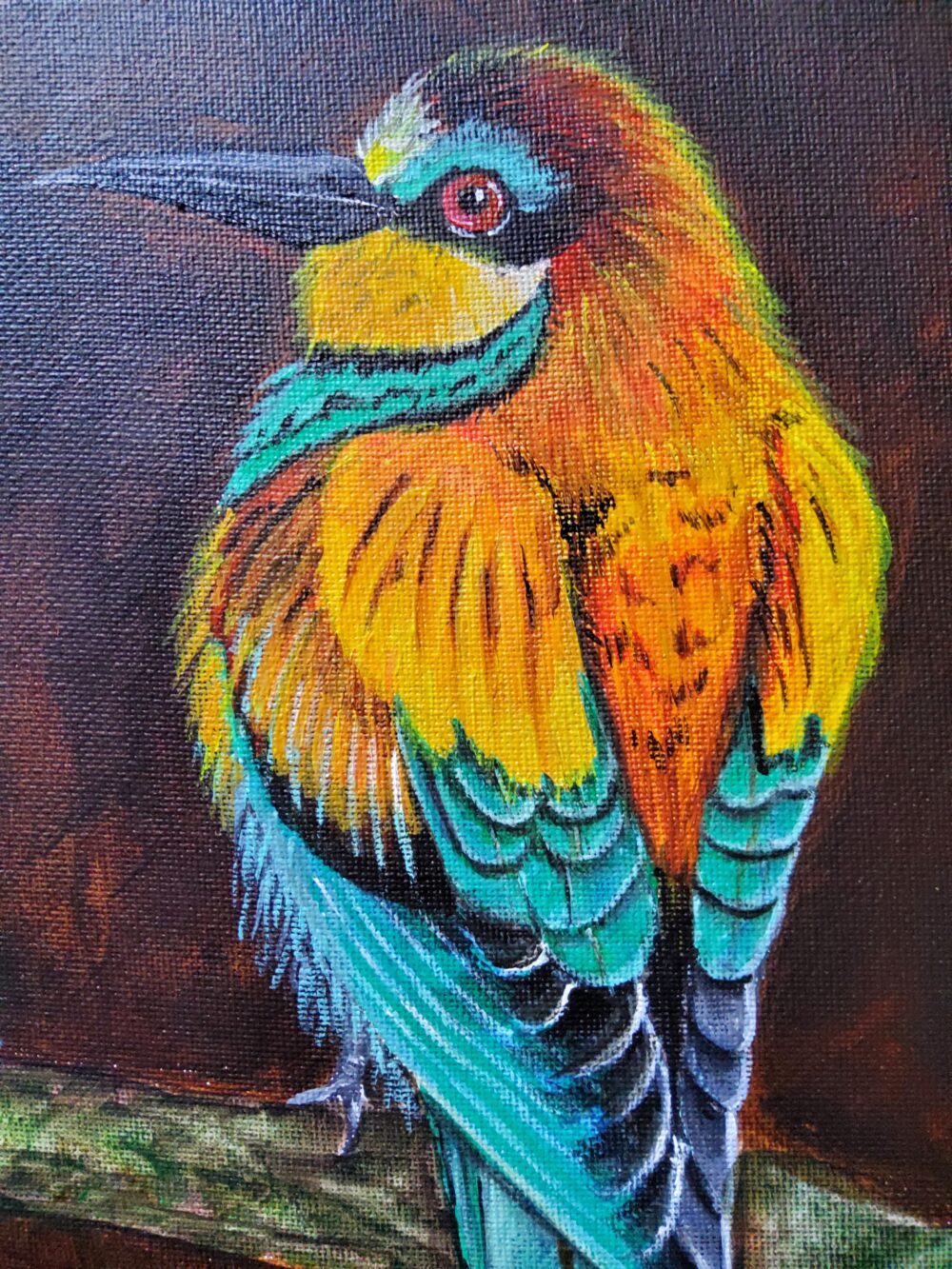 Original Acrylic Painting - Colour Bee-eater 1 - Image 3