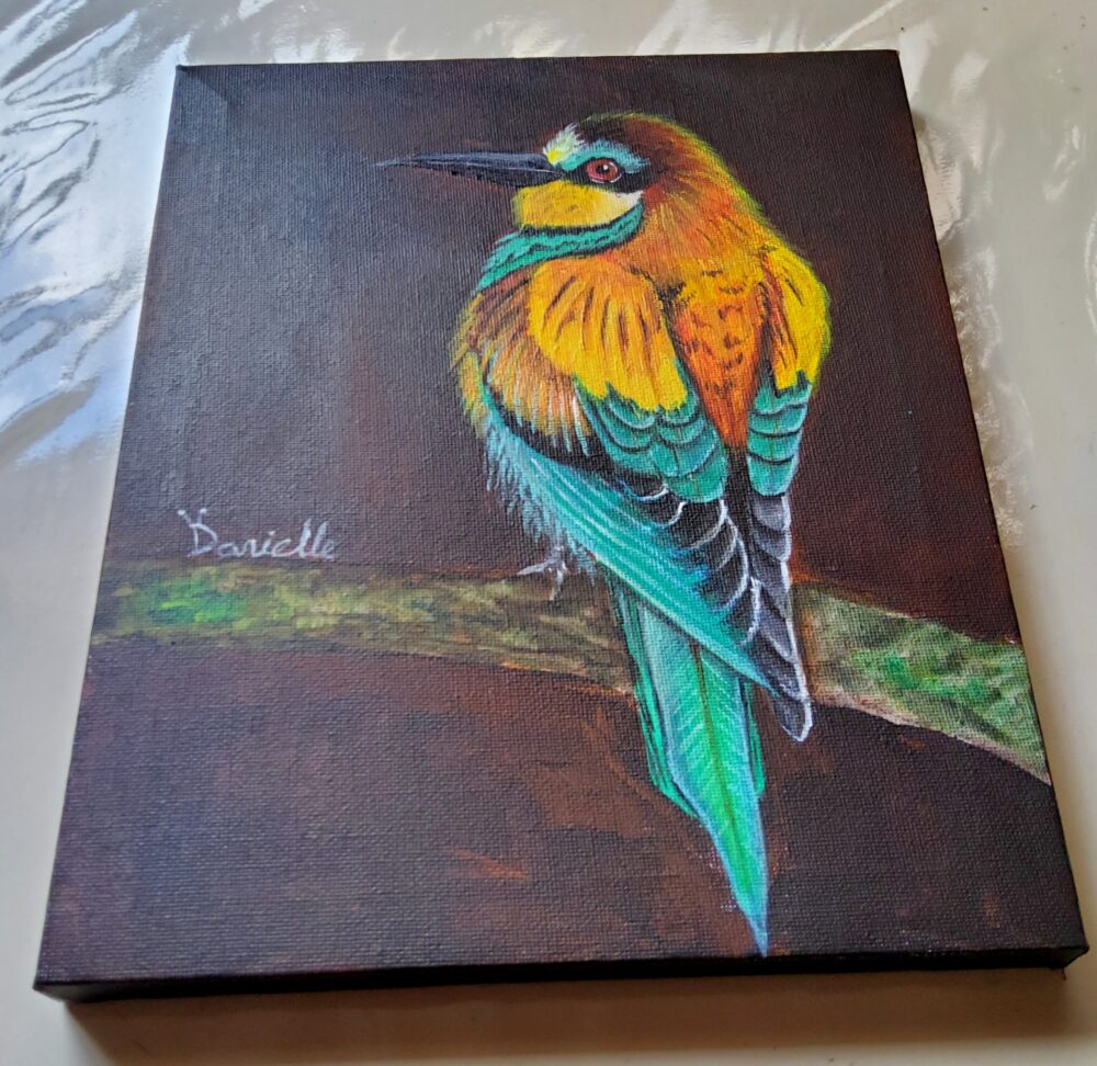 Original Acrylic Painting - Colour Bee-eater 1 - Image 4