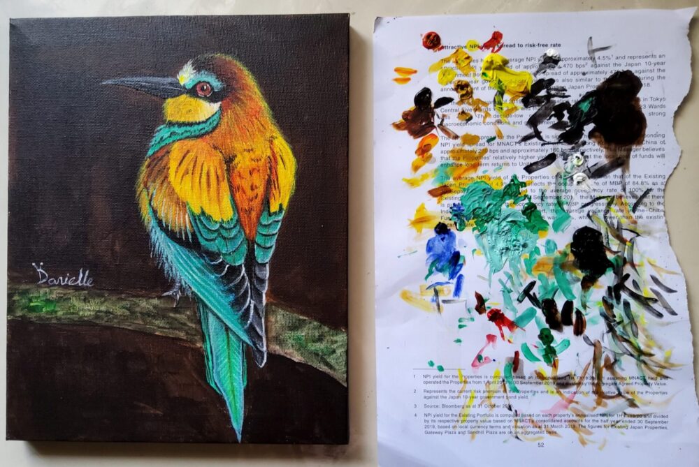 Original Acrylic Painting - Colour Bee-eater 1 - Image 5