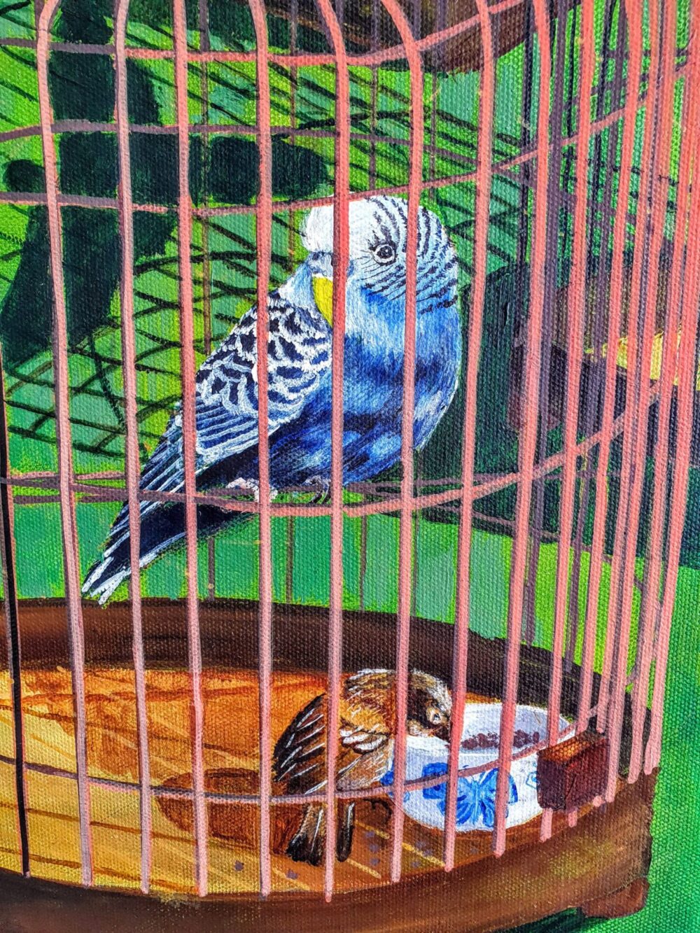 Original Acrylic Painting - Caged and Uncaged - Image 11