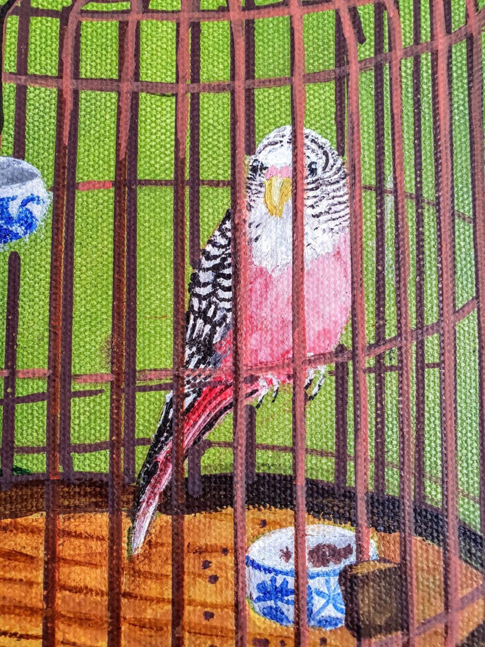 Original Acrylic Painting - Caged and Uncaged - Image 7