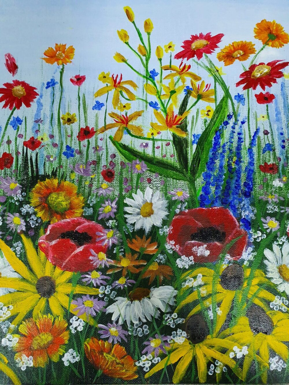 Original Acrylic Painting - Wild Flowers - Image 5