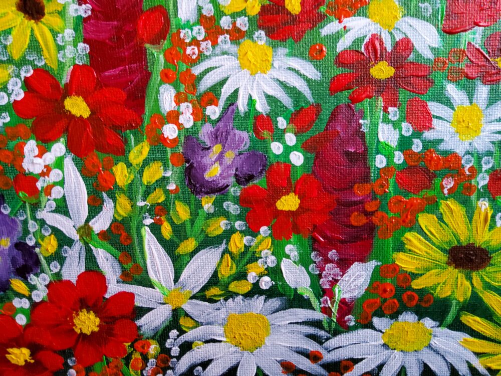 Original Acrylic Painting - Wild Flowers 2 - Image 4