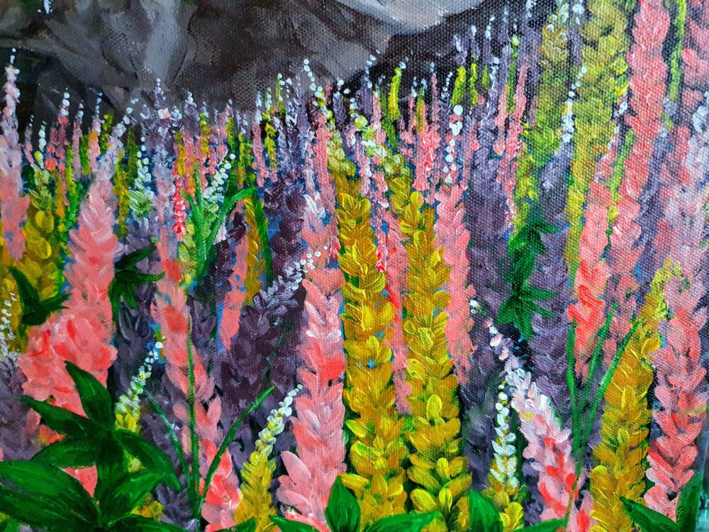 Original Acrylic Painting - Wild Flowers 3 - Image 5