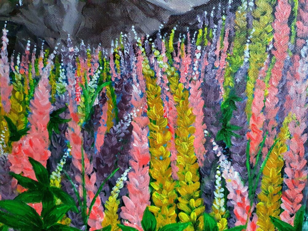 Original Acrylic Painting - Wild Flowers 3 - Image 5