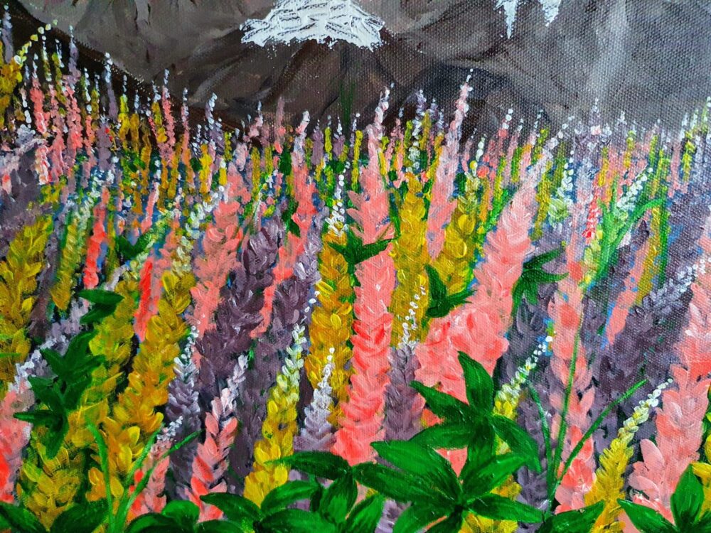 Original Acrylic Painting - Wild Flowers 3 - Image 3