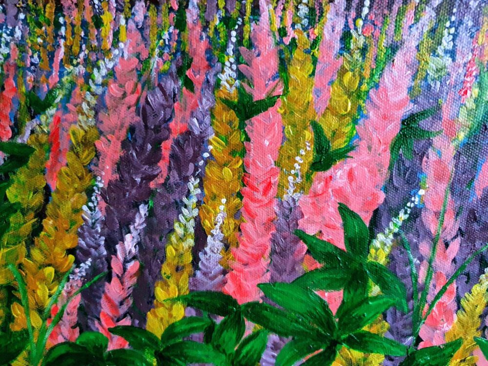 Original Acrylic Painting - Wild Flowers 3 - Image 4