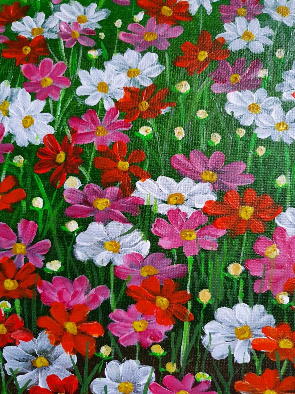 Original Acrylic Painting - Wild Flowers 4 - Image 3