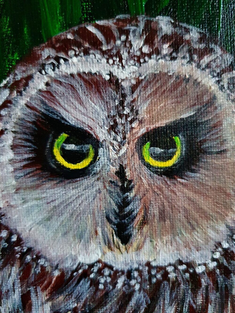 New Acrylic Painting - Owl - Image 2