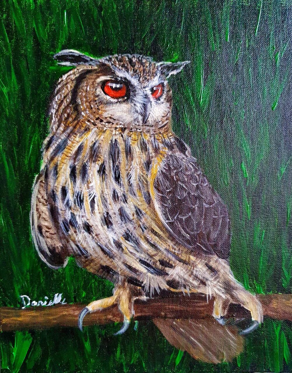 Original Acrylic Painting - Owl 2