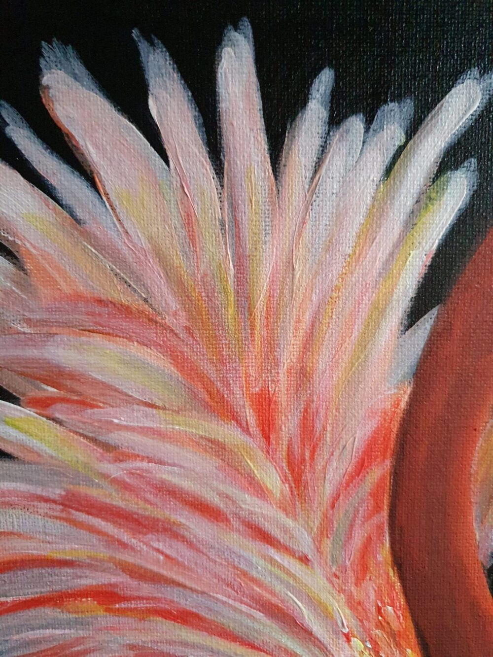 Original Acrylic Painting - Flamingo - Image 3