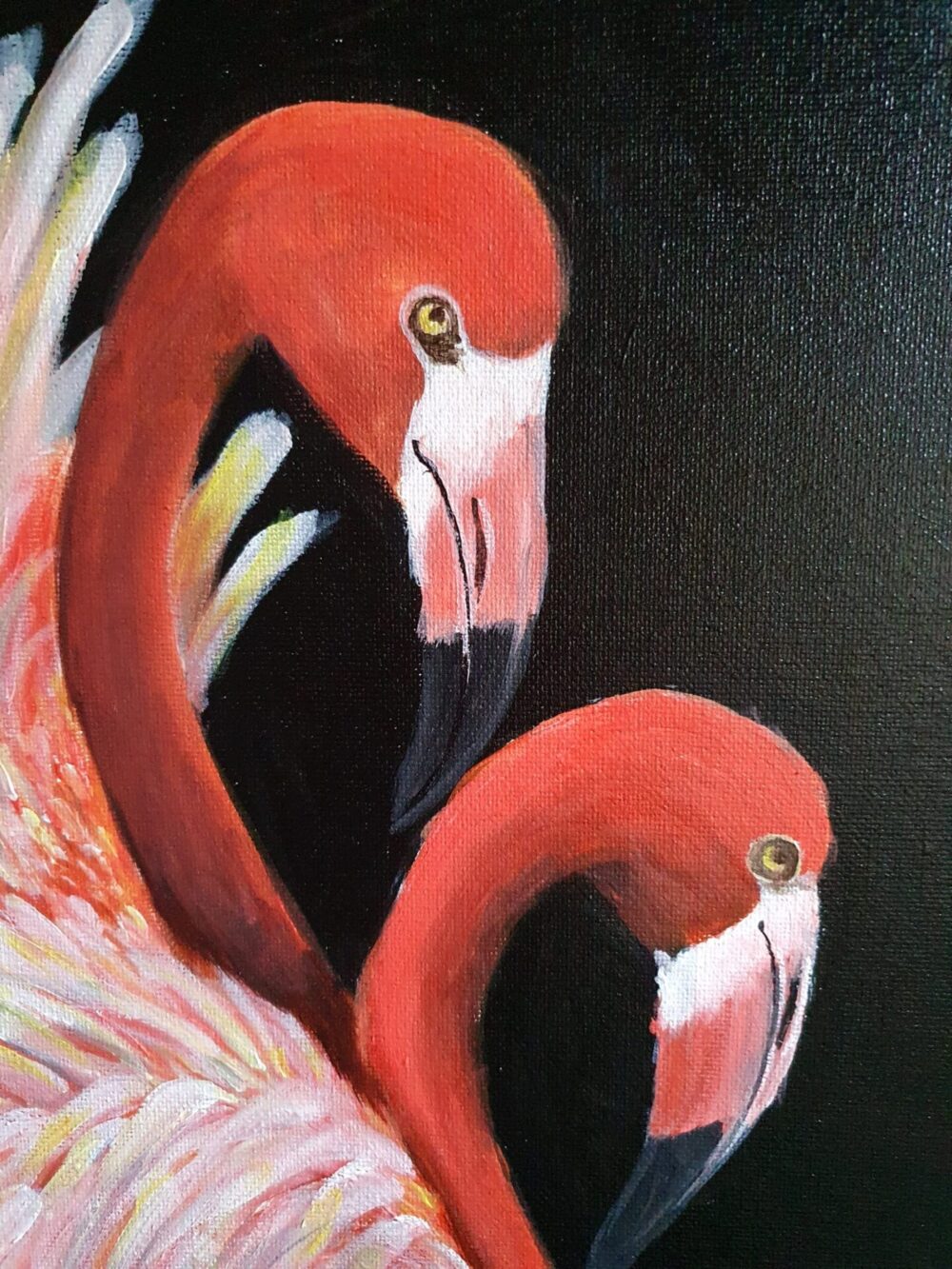 Original Acrylic Painting - Flamingo - Image 4