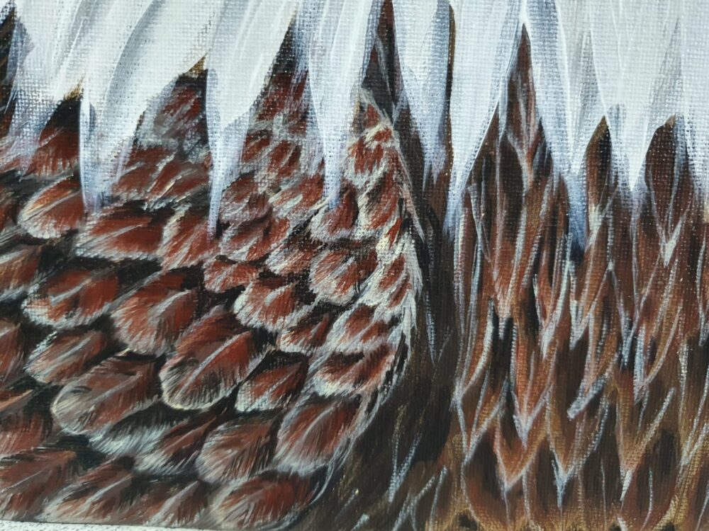 New Acrylic Painting - Bald Eagle Close-up - Image 3