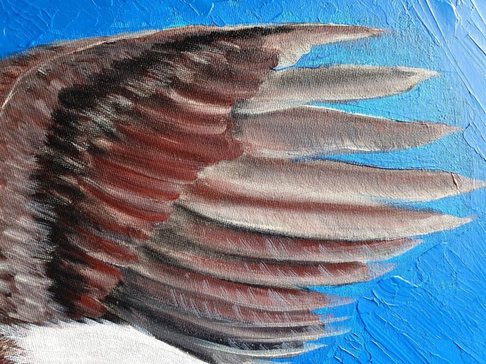 New Acrylic Painting - Bald Eagle Takes Flight - Image 2