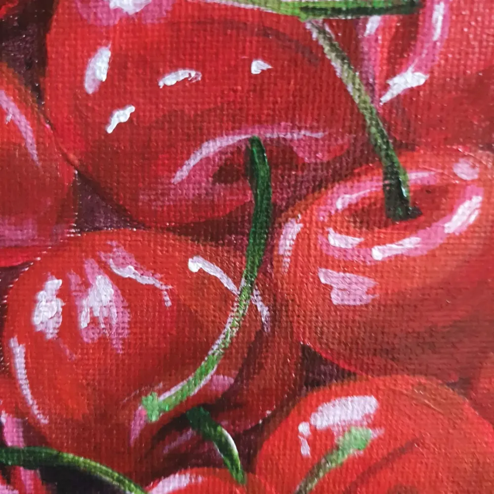 Original Acrylic Painting - Top it off with Cherries - Image 3