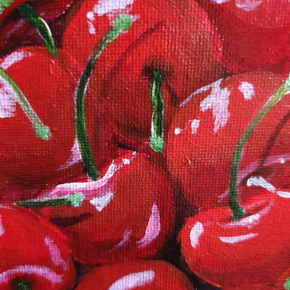 Original Acrylic Painting - Top it off with Cherries - Image 4