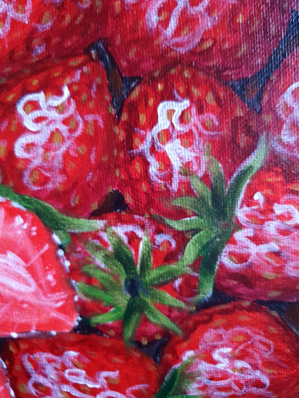 New Acrylic Painting - Strawberries - Image 5