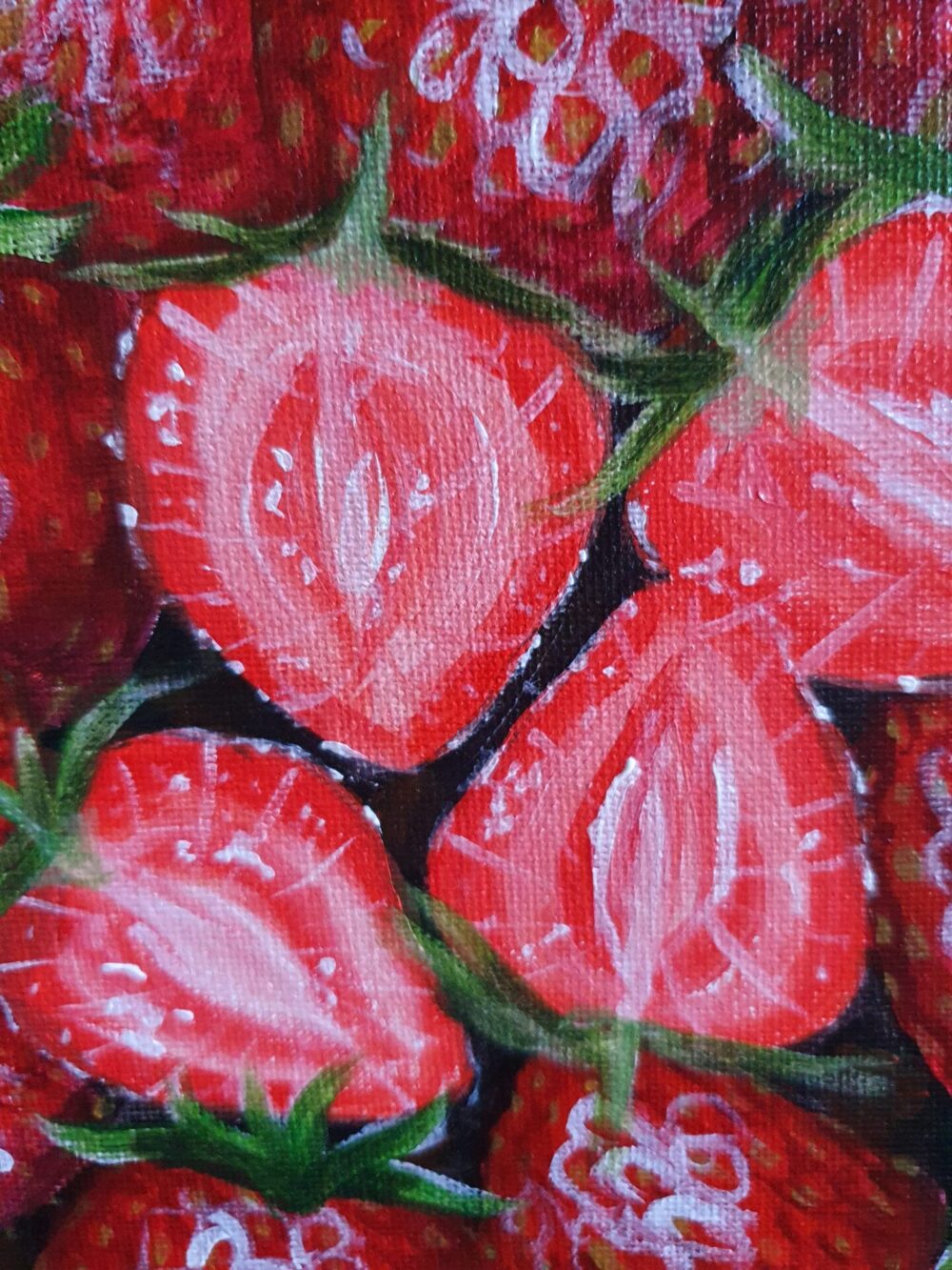 New Acrylic Painting - Strawberries - Image 6