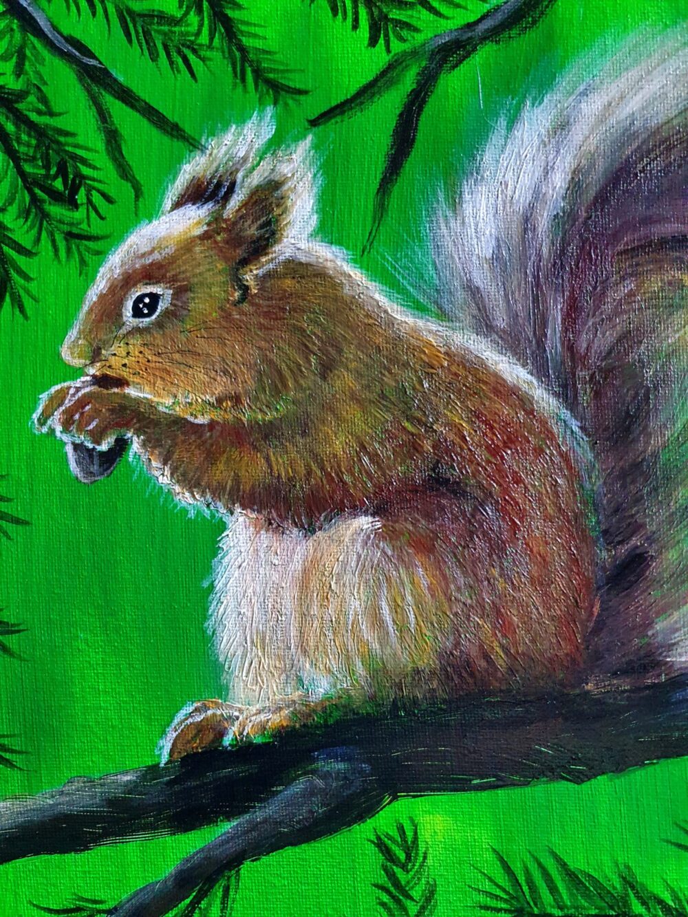 Original Acrylic Painting - Squirrel - Image 2