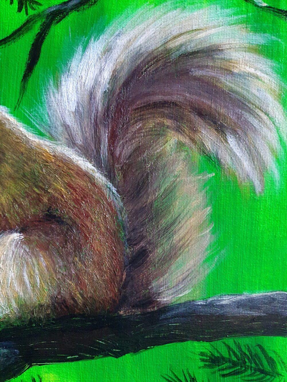 Original Acrylic Painting - Squirrel - Image 3