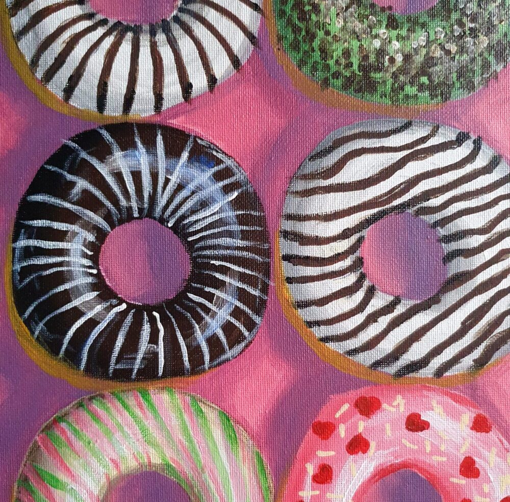 New Acrylic Painting - Craving for some Donuts - Image 3