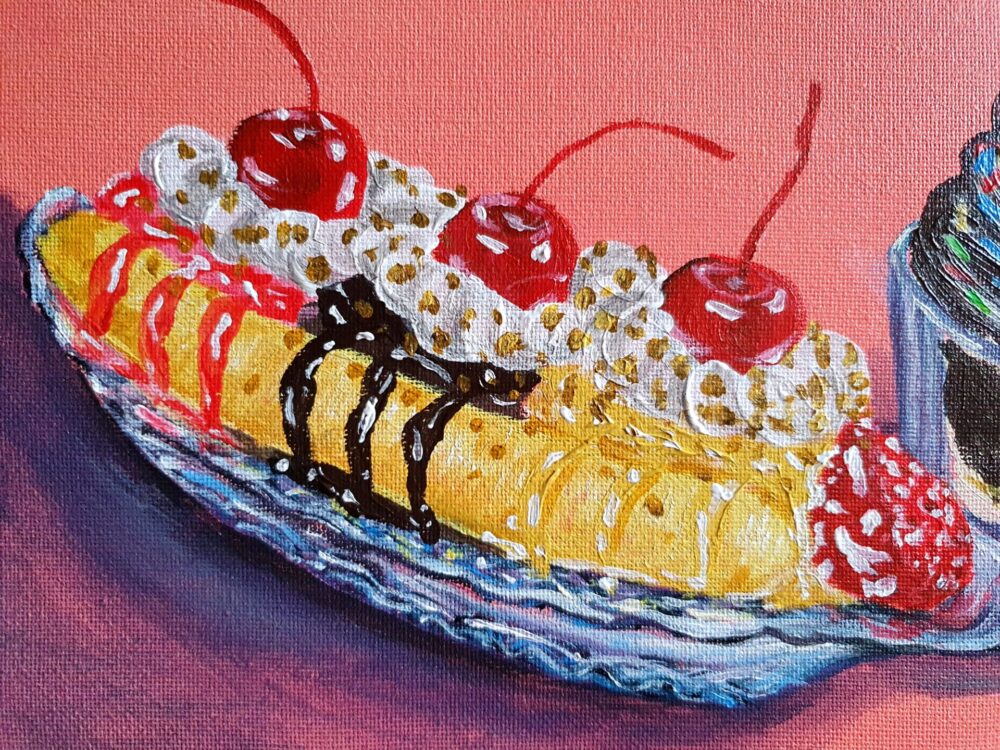 Original Acrylic Painting - A Sweet Sundae Escape - Image 3