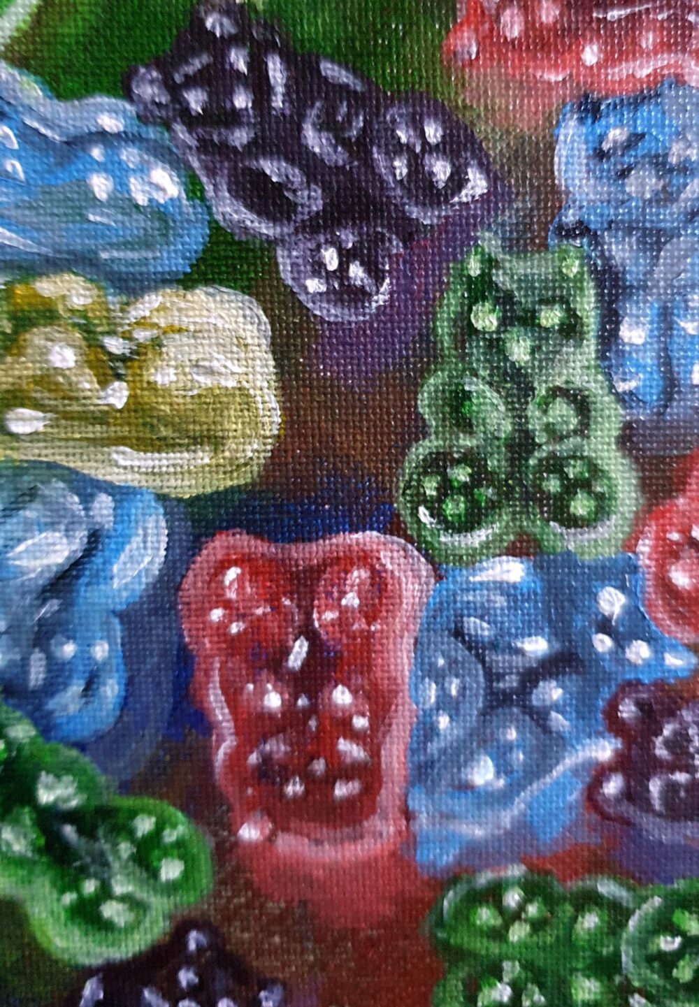 Original Acrylic Painting -Gummy Bears - Image 3