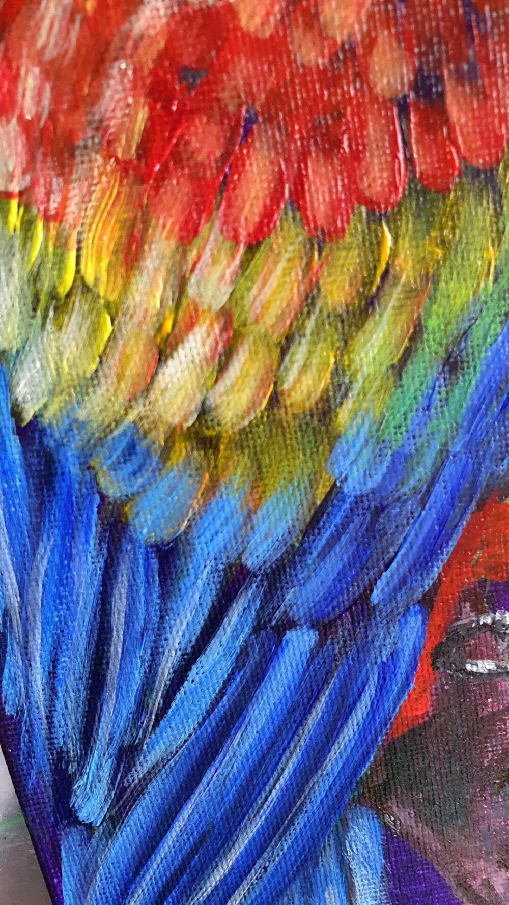 Original Acrylic Painting - Macaws in Conversation - Image 10