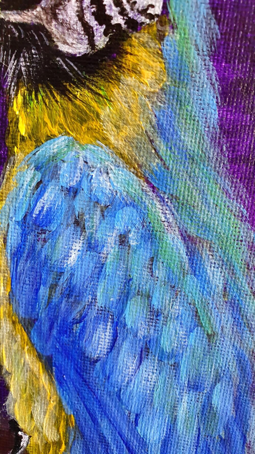 Original Acrylic Painting - Macaws in Conversation - Image 7