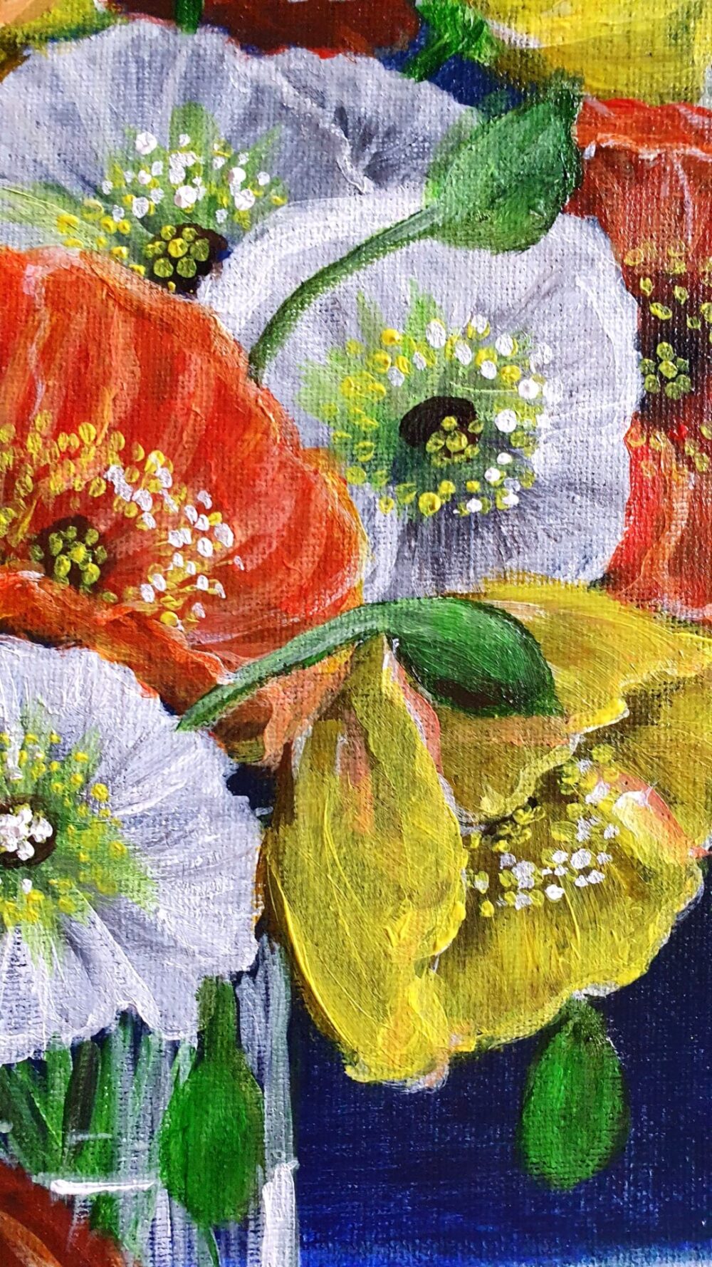 Original Acrylic Painting - Bouquet of Poppies - Image 5