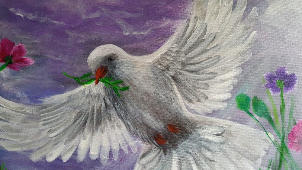 Original Acrylic Painting - Joy, Hope and Peace - Image 7