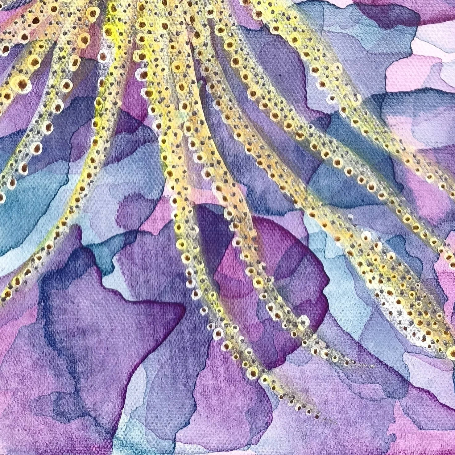 Close-up detail 2 of Drifting Luminescence 1 by Danielle Siauw