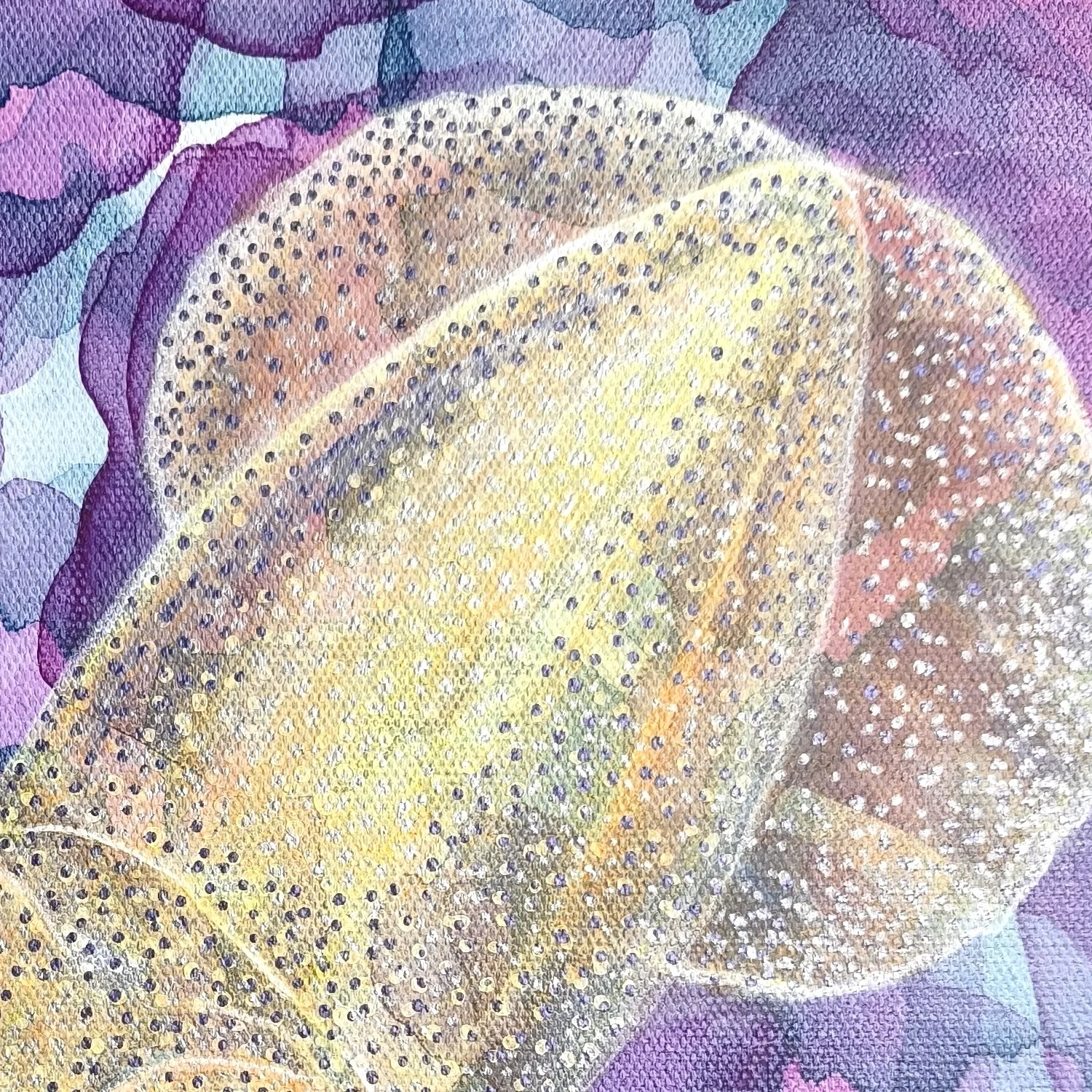 Close-up detail 2 of Drifting Luminescence 2 by Danielle Siauw