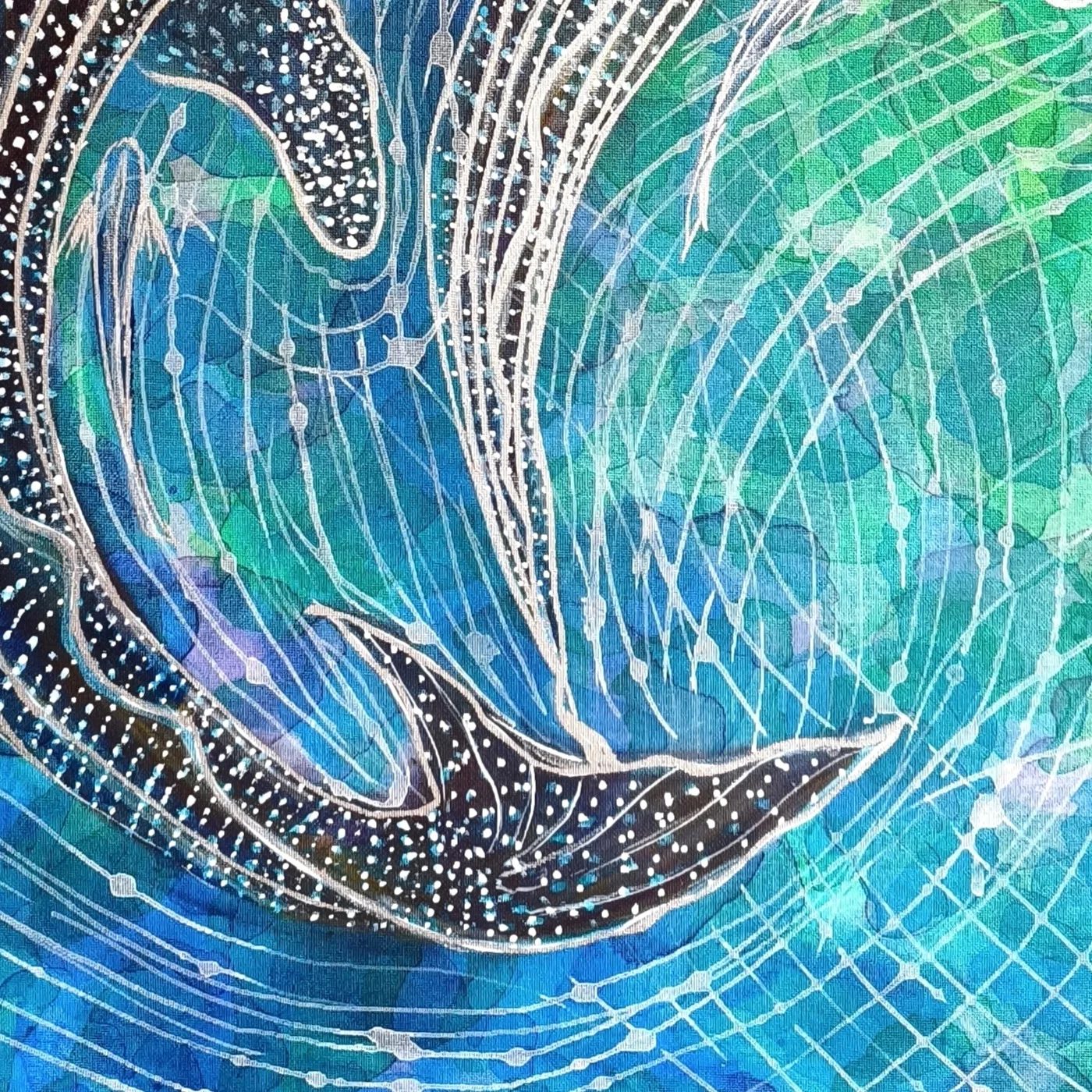 Close-up detail 3 of Gentle Giants by Danielle Siauw