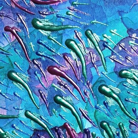 Close-up detail 1 of In the Flow 1 by Danielle Siauw