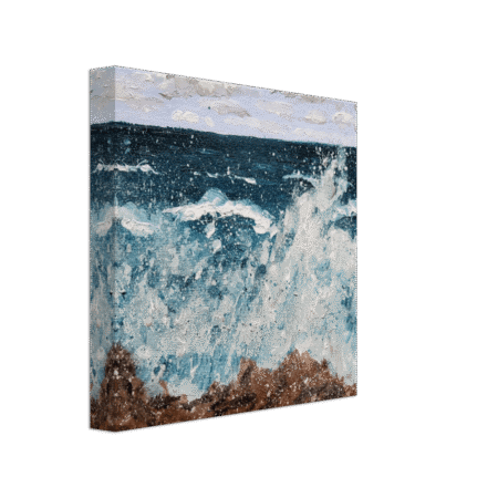 Canvas Prints - Waves Thrashing the Rocks 2