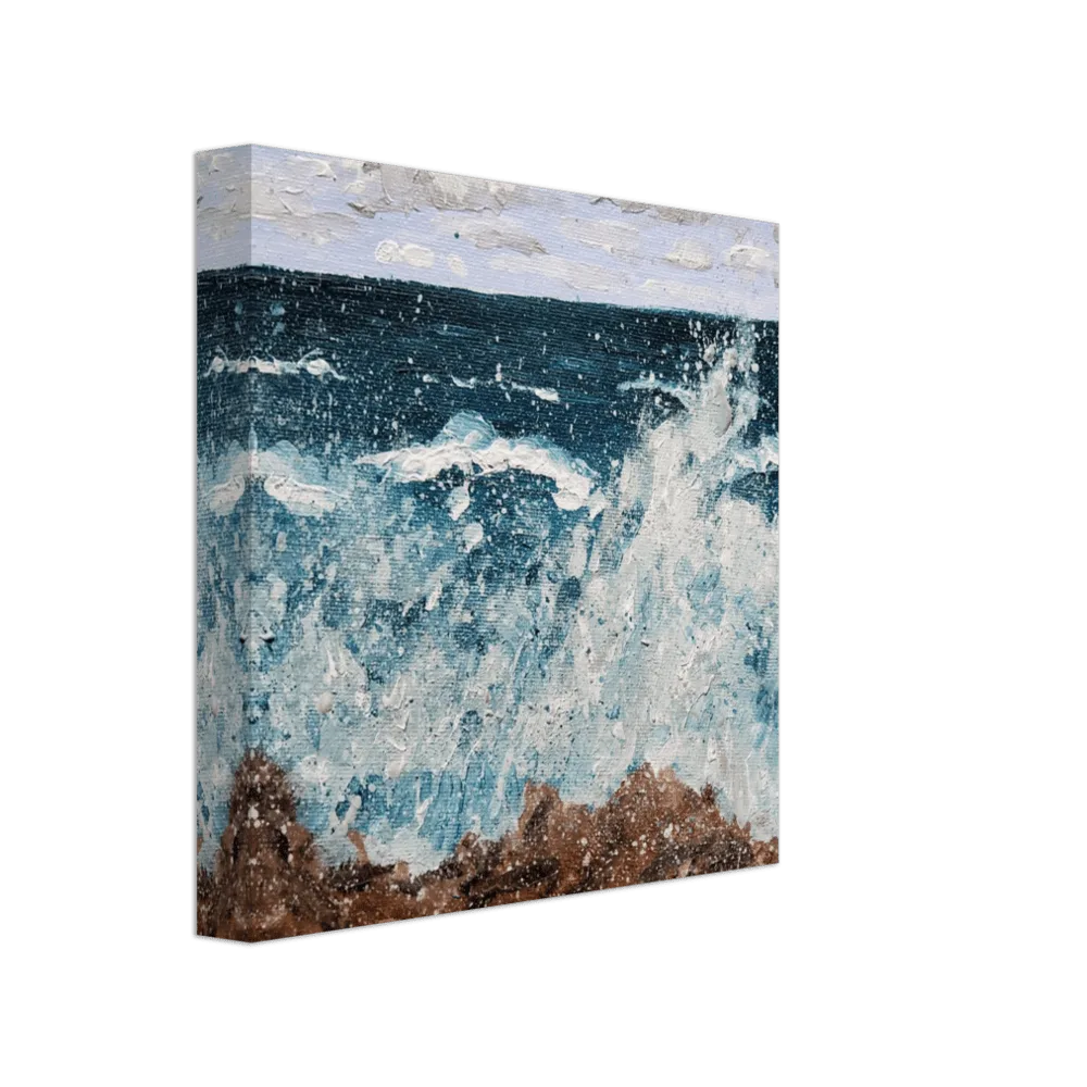 Canvas Prints - Waves Thrashing the Rocks 2