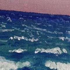 Canvas Prints - Dusk at the Beach — closeup 1