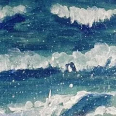 Canvas Prints - Dusk at the Beach — closeup 2
