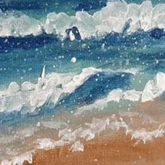 Canvas Prints - Dusk at the Beach — closeup 3