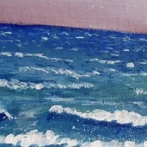 Canvas Prints - Dusk at the beach — closeup 1