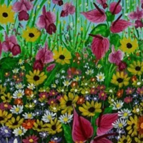 Canvas Prints - Wild Flowers 5 — closeup 1