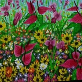 Canvas Prints - Wild Flowers 5 — closeup 2