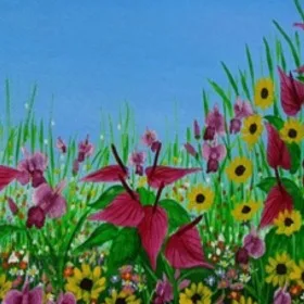 Canvas Prints - Wild Flowers 5 — closeup 3