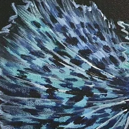 Original Acrylic Painting - Guppies 2 — closeup 1