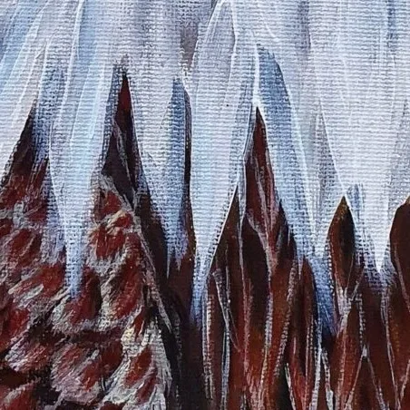 New Acrylic Painting - Bald Eagle Close-up — closeup 1